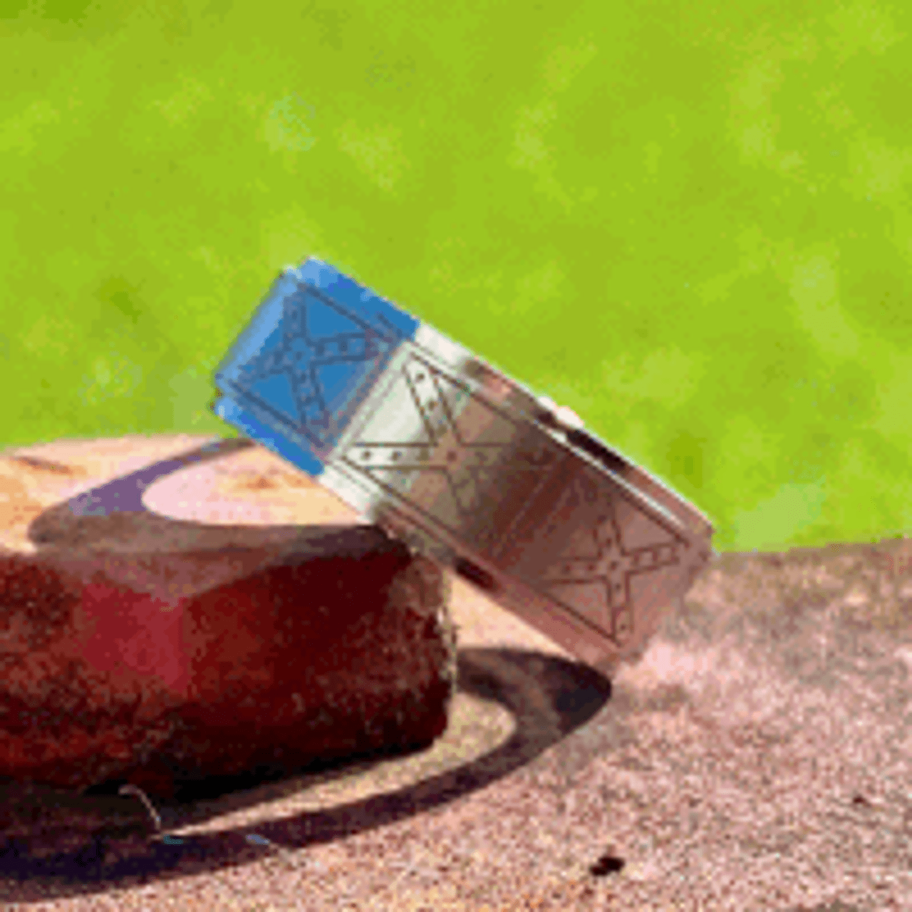 Titanium Moissanite Engagement Ring with Camo Inlay – Origin Jewelry